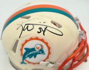 Ricky Williams Autographed Miami Dolphins Cream Retro Speed Mini Helmet JSA Witness #WC621438