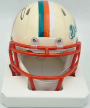 Ricky Williams Autographed Miami Dolphins Cream Retro Speed Mini Helmet JSA Witness #WC621438