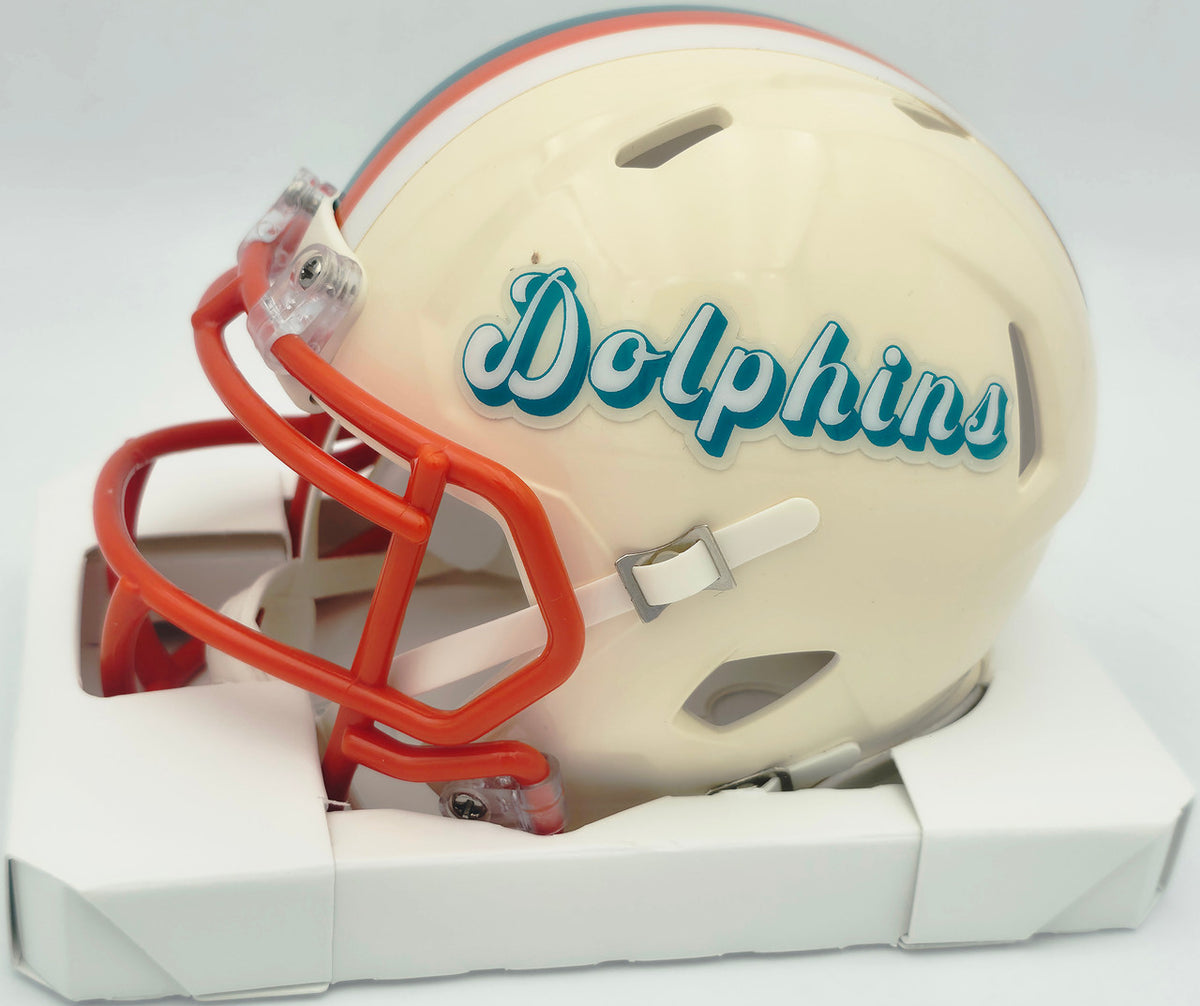 Ricky Williams Autographed Miami Dolphins Cream Retro Speed Mini Helmet JSA Witness #WC621386