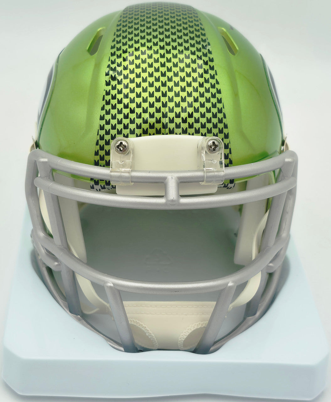 Zach Charbonnet Autographed Seattle Seahawks Flash Green Speed Mini Helmet (Signed Twice) MCS Holo #101979