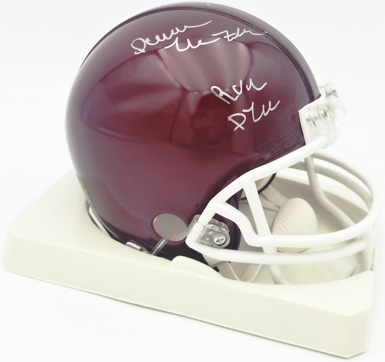 Darren McFadden Autographed Arkansas Razorbacks Red Mini Helmet "Run DMC" PSA/DNA #Q34615