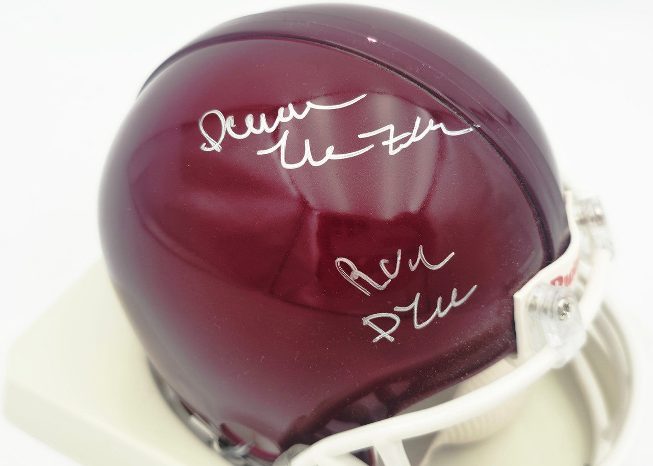 Darren McFadden Autographed Arkansas Razorbacks Red Mini Helmet "Run DMC" PSA/DNA #Q34615