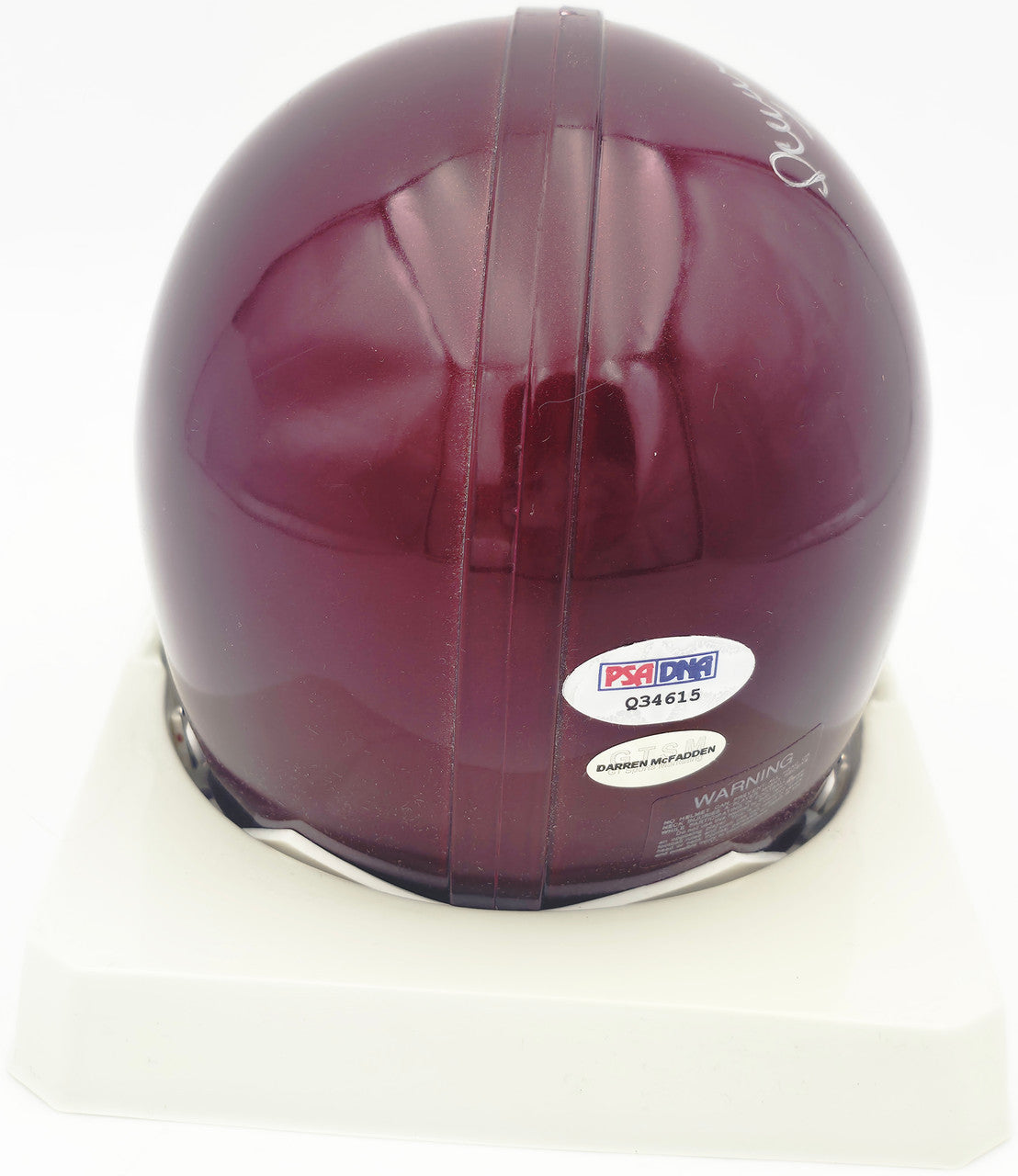 Darren McFadden Autographed Arkansas Razorbacks Red Mini Helmet "Run DMC" PSA/DNA #Q34615