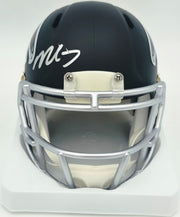 Michael Vick Autographed Atlanta Falcons Matte Black Speed Mini Helmet Beckett BAS Witness #4W780680