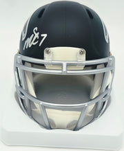 Michael Vick Autographed Atlanta Falcons Matte Black Speed Mini Helmet Beckett BAS Witness #4W780668