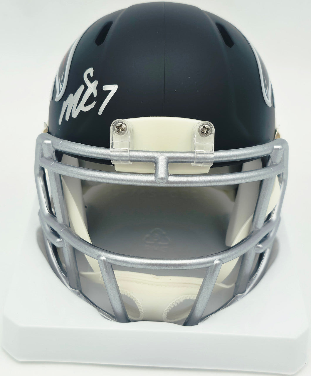 Michael Vick Autographed Atlanta Falcons Matte Black Speed Mini Helmet Beckett BAS Witness #4W780668
