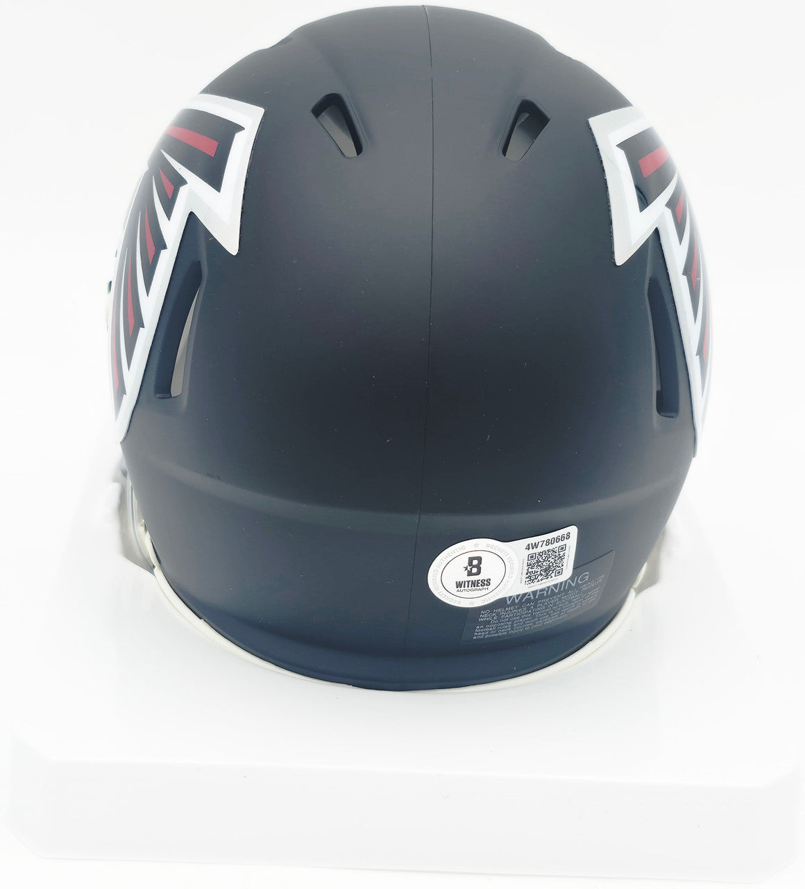 Michael Vick Autographed Atlanta Falcons Matte Black Speed Mini Helmet Beckett BAS Witness #4W780668