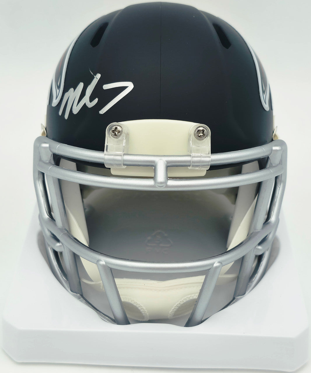 Michael Vick Autographed Atlanta Falcons Matte Black Speed Mini Helmet Beckett BAS Witness #4W780637