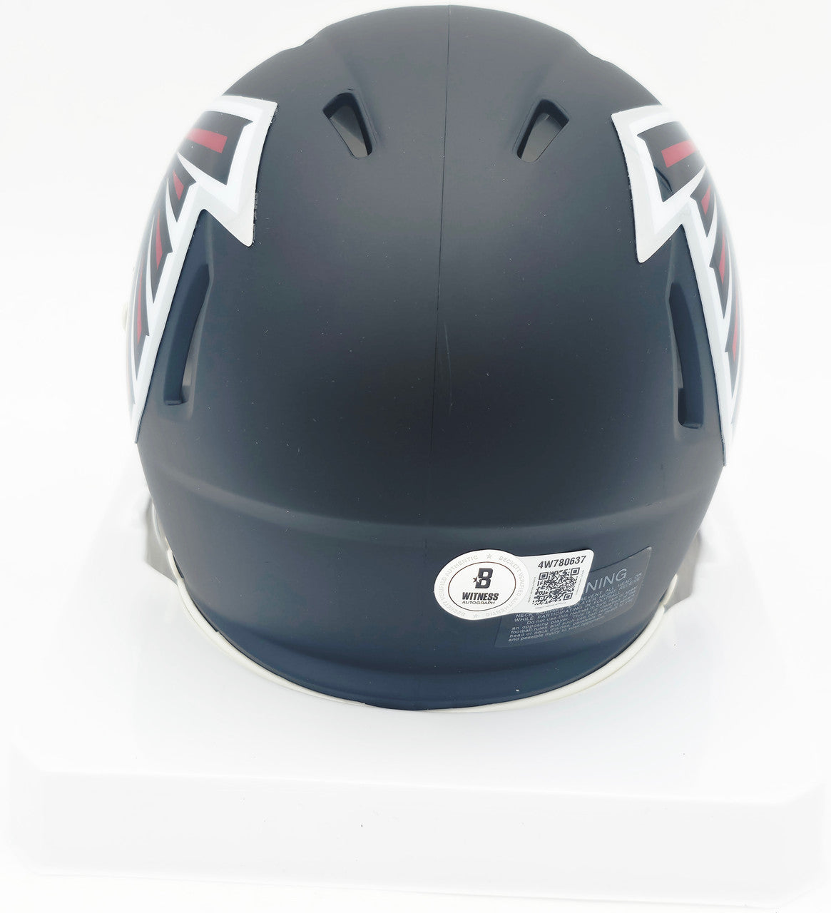 Michael Vick Autographed Atlanta Falcons Matte Black Speed Mini Helmet Beckett BAS Witness #4W780637