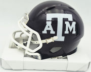 Johnny Manziel Autographed Texas A&M Aggies Maroon Speed Mini Helmet "12 HT" Beckett BAS Witness #3W319922
