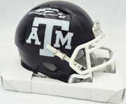 Johnny Manziel Autographed Texas A&M Aggies Maroon Speed Mini Helmet "12 HT" Beckett BAS Witness #3W319924