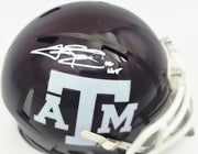 Johnny Manziel Autographed Texas A&M Aggies Maroon Speed Mini Helmet "12 HT" Beckett BAS Witness #3W319924