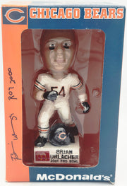 Brian Urlacher Autographed Bobblehead Chicago Bears "ROY 2000" Beckett BAS Witness #4W450904