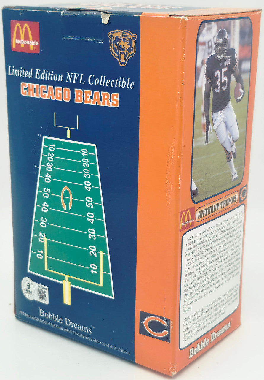 Brian Urlacher Autographed Bobblehead Chicago Bears "ROY 2000" Beckett BAS Witness #4W450904