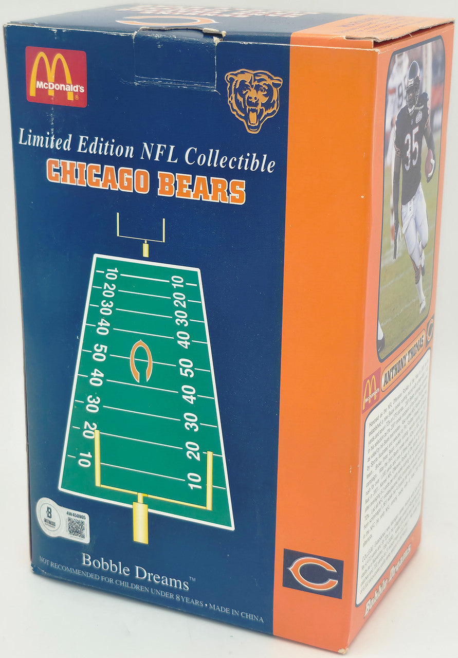 Brian Urlacher Autographed Bobblehead Chicago Bears "ROY 2000" Beckett BAS Witness #4W450905