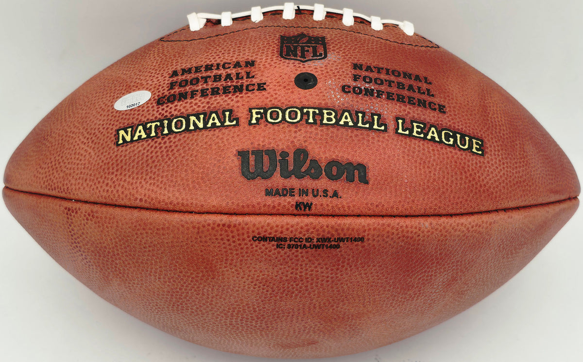 Steve Largent Autographed Official NFL Leather Football Seattle Seahawks "HOF 95" MCS Holo #102017