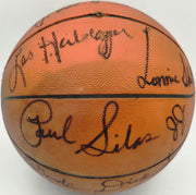 1978-79 NBA Champion Seattle Supersonics Team Autographed Wilson O'Brien Basketball With 14 Signatures Including Dennis Johnson & Gus Williams Beckett BAS #AG020331