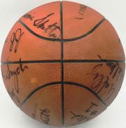 1978-79 NBA Champion Seattle Supersonics Team Autographed Wilson O'Brien Basketball With 14 Signatures Including Dennis Johnson & Gus Williams Beckett BAS #AG020331