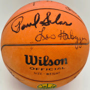 1979-80 Seattle Supersonics Team Autographed Wilson Basketball With 13 Signatures Including Dennis Johnson & Gus Williams Beckett BAS #AG020318