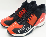 Brian Urlacher Autographed Game Used Black Nike Air Cleats Chicago Bears "Game Used 2003" Beckett BAS Witness SKU #266033