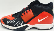 Brian Urlacher Autographed Game Used Black Nike Air Cleats Chicago Bears "Game Used 2003" Beckett BAS Witness SKU #266033