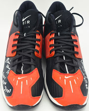 Brian Urlacher Autographed Game Used Black Nike Air Cleats Chicago Bears "Game Used 2003" Beckett BAS Witness SKU #266033