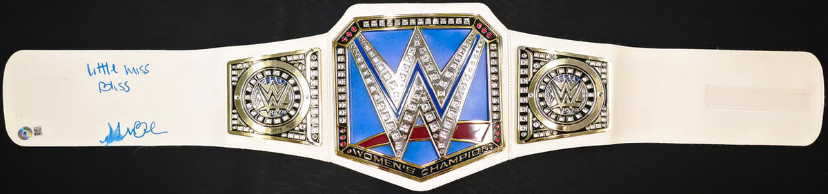 Alexa Bliss Autographed WWE Women's Champion Belt "Little Miss Bliss" (Smudged) Beckett BAS Witness #WK90058