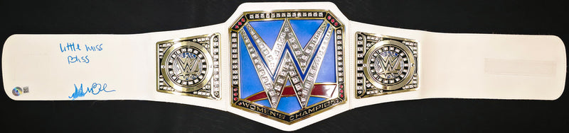 Alexa Bliss Autographed WWE Women's Champion Belt "Little Miss Bliss" (Smudged) Beckett BAS Witness #WK90058