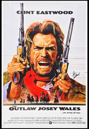 Clint Eastwood Autographed 27x40 Movie Poster The Outlaw Josey Wales Beckett BAS Stock #267080