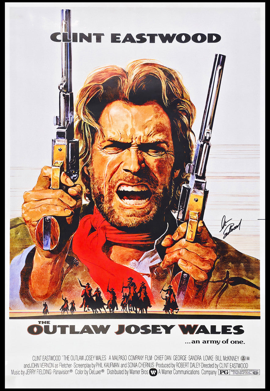 Clint Eastwood Autographed 27x40 Movie Poster The Outlaw Josey Wales Beckett BAS Stock #267080