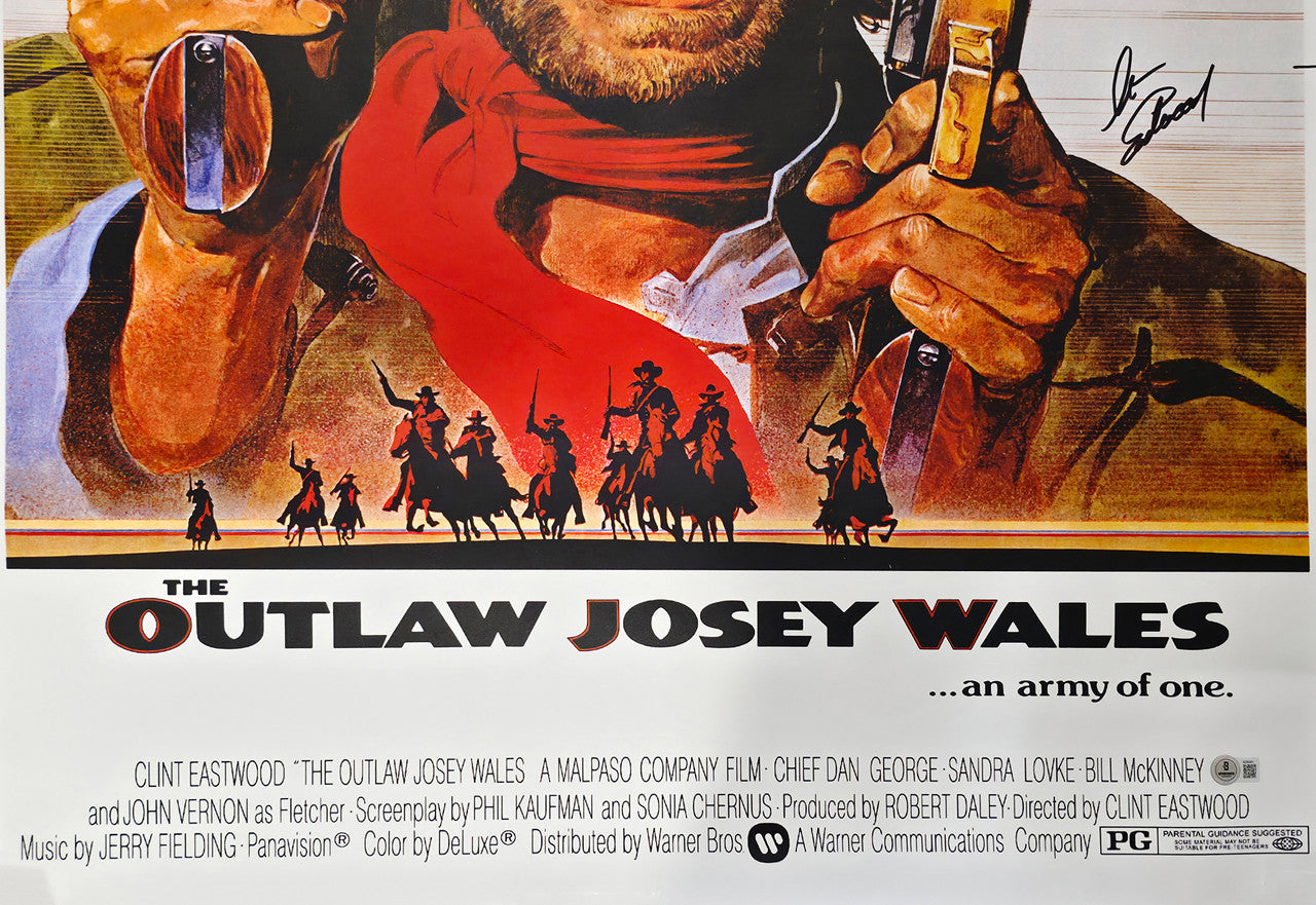 Clint Eastwood Autographed 27x40 Movie Poster The Outlaw Josey Wales Beckett BAS Stock #267080