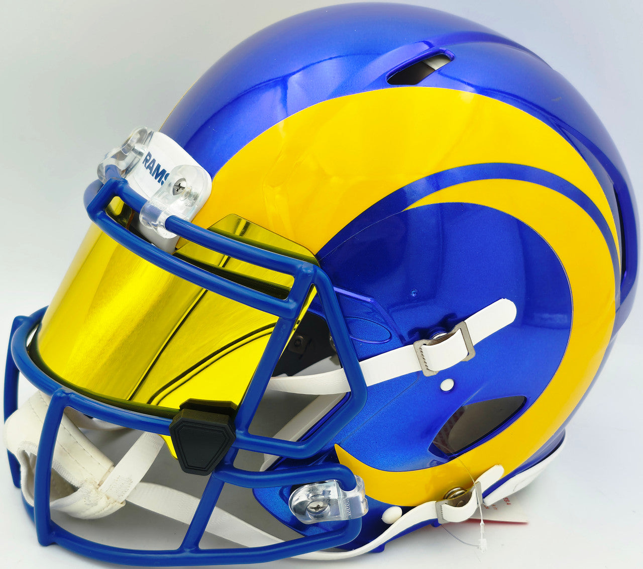 Kyren Williams Autographed Los Angeles Rams Blue Full Size Speed Authentic Helmet Beckett BAS Witness #WW19398