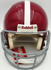 Bryce Young Autographed Alabama Crimson Tide Maroon Full Size Authentic Helmet Beckett BAS Witness #BY00018