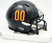 Mike Sainristil Autographed Washington Commanders Black Alternate Speed Mini Helmet Beckett BAS Witness #4W083826