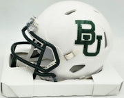 Mike Singletary Autographed Baylor Bears White Speed Mini Helmet (Smudged) Beckett BAS Witness #4W454736