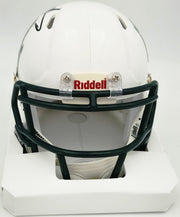 Mike Singletary Autographed Baylor Bears White Speed Mini Helmet (Smudged) Beckett BAS Witness #4W454736