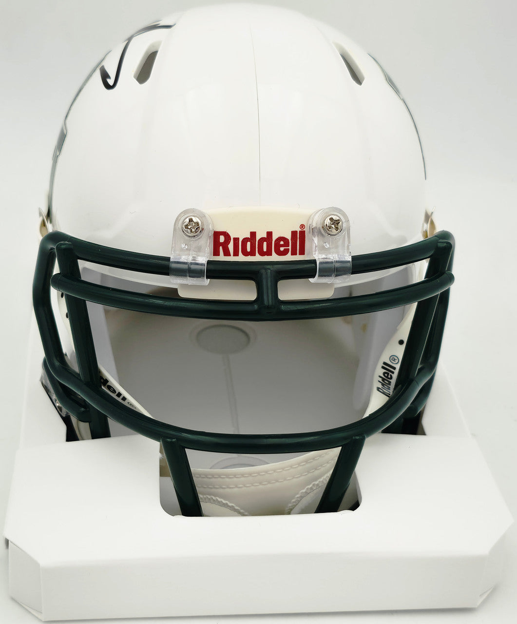 Mike Singletary Autographed Baylor Bears White Speed Mini Helmet (Smudged) Beckett BAS Witness #4W454736