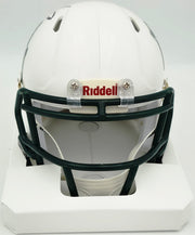 Mike Singletary Autographed Baylor Bears White Speed Mini Helmet (Smudged) Beckett BAS Witness #4W454821