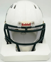 Mike Singletary Autographed Baylor Bears White Speed Mini Helmet (Smudged) Beckett BAS Witness #4W454750