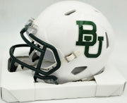 Mike Singletary Autographed Baylor Bears White Speed Mini Helmet (Smudged) Beckett BAS Witness #4W454730