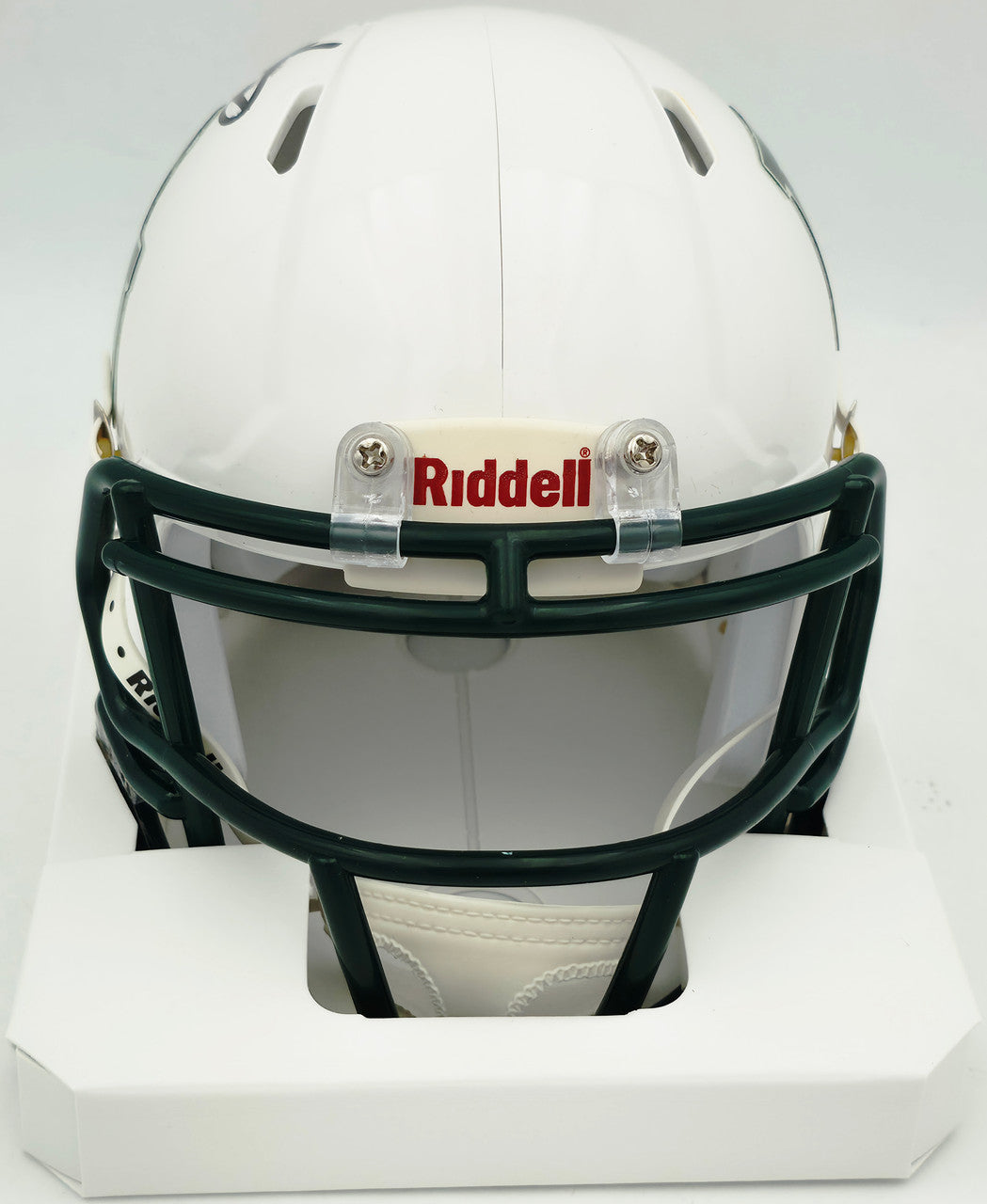 Mike Singletary Autographed Baylor Bears White Speed Mini Helmet (Smudged) Beckett BAS Witness #4W454730