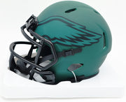 LeSean McCoy Autographed Philadelphia Eagles Rave Green Speed Mini Helmet Beckett BAS Witness #2W102649