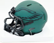 LeSean McCoy Autographed Philadelphia Eagles Rave Green Speed Mini Helmet Beckett BAS Witness #2W102574