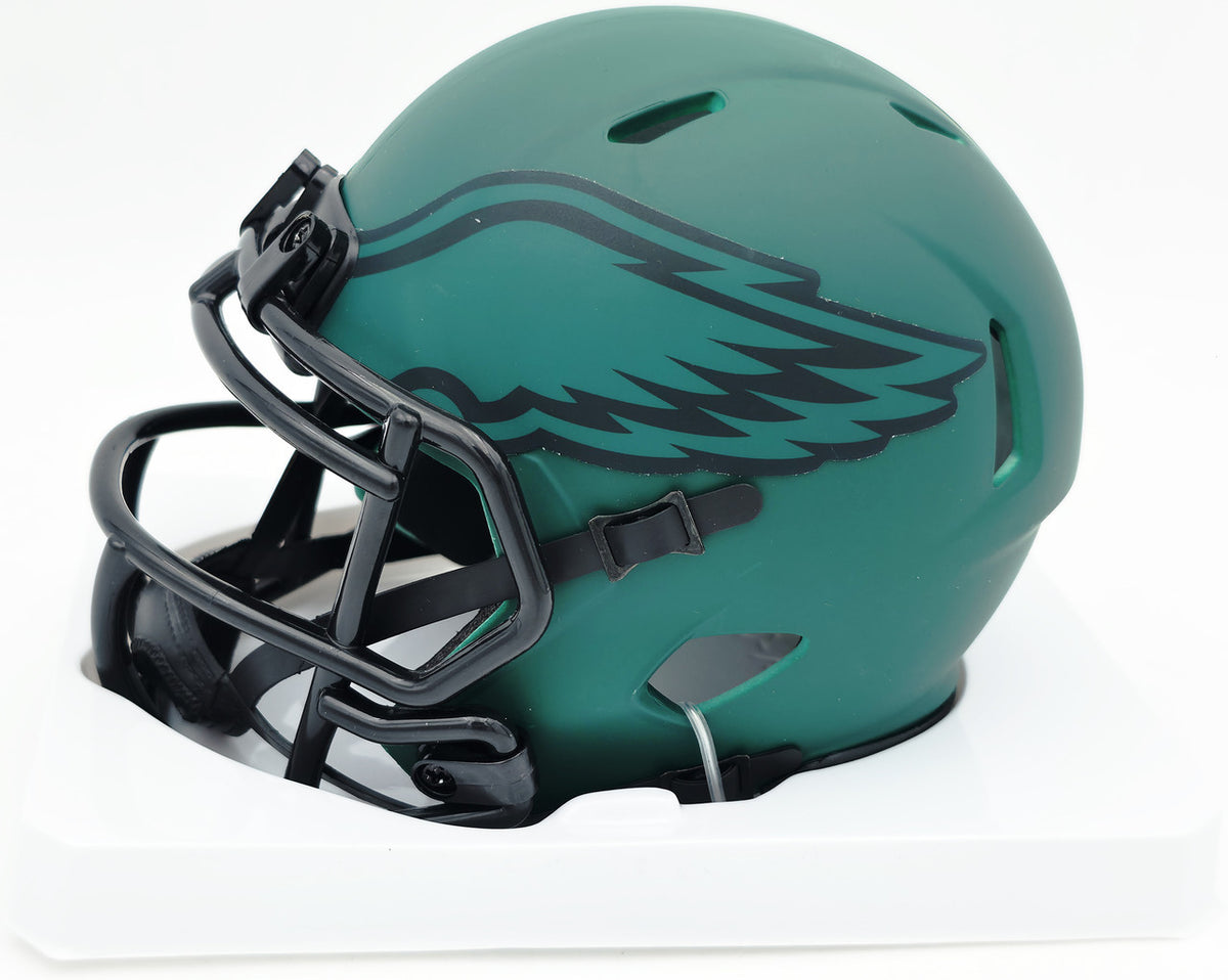 LeSean McCoy Autographed Philadelphia Eagles Rave Green Speed Mini Helmet Beckett BAS Witness #2W102574
