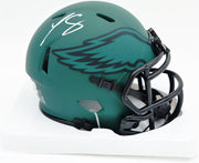 LeSean McCoy Autographed Philadelphia Eagles Rave Green Speed Mini Helmet Beckett BAS Witness #2W102659