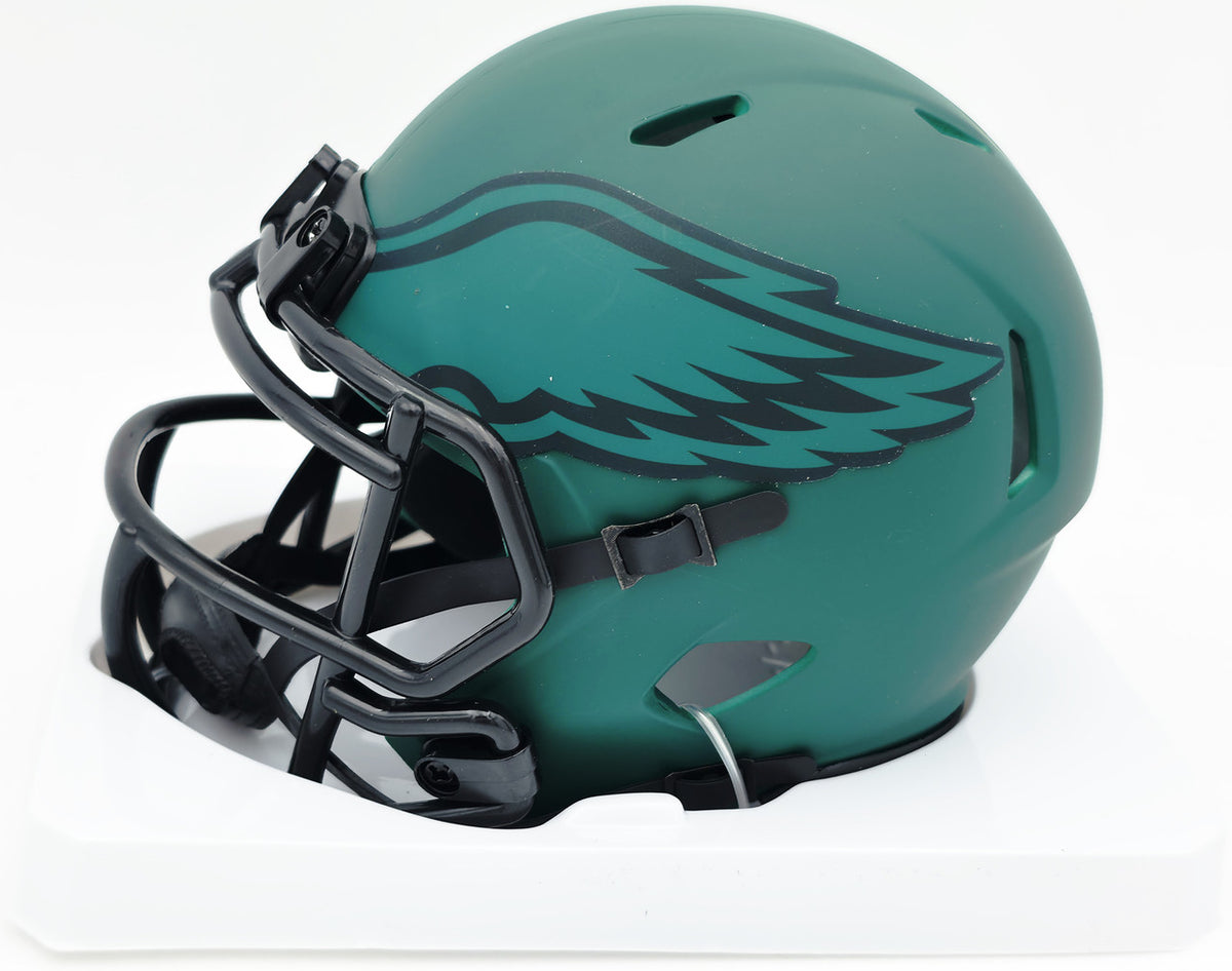 LeSean McCoy Autographed Philadelphia Eagles Rave Green Speed Mini Helmet Beckett BAS Witness #2W102659
