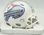 LeSean McCoy Autographed Buffalo Bills White Rivalries Speed Mini Helmet Beckett BAS Witness #2W102766