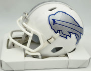 LeSean McCoy Autographed Buffalo Bills White Rivalries Speed Mini Helmet Beckett BAS Witness #2W102766