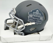 Brian Urlacher Autographed Hall of Fame Slate Gray Speed Mini Helmet "HOF 18" Beckett BAS Witness #4W450673