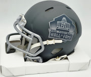 Brian Urlacher Autographed Hall of Fame Slate Gray Speed Mini Helmet "HOF 18" Beckett BAS Witness #4W450674
